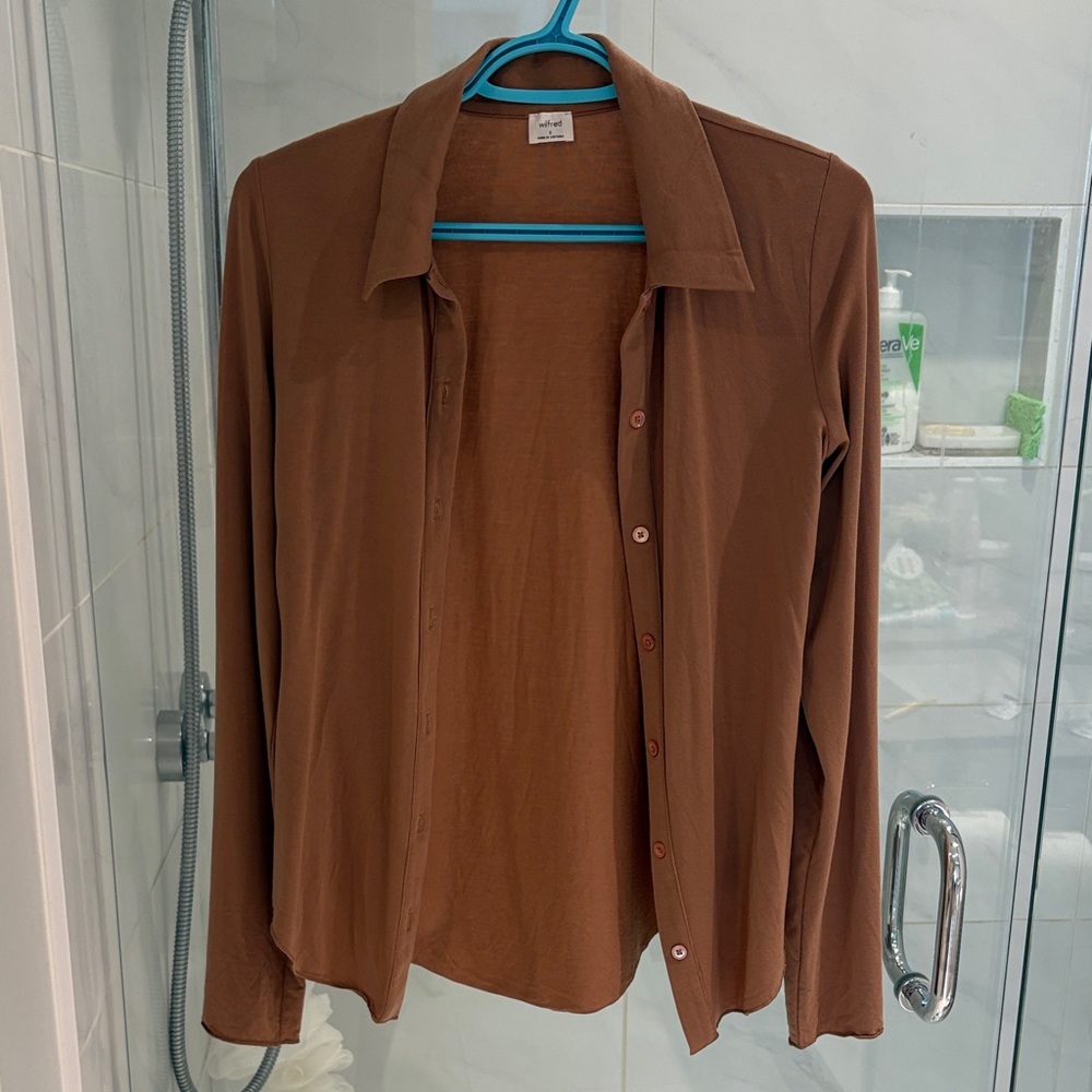 Wilfred Chocolate Brown Shirt Jacket